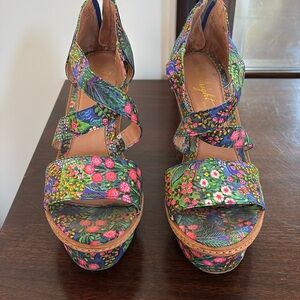 Miss Albright floral Platform from Anthropologie